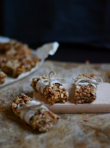 Barrette di cereali e frutta secca senza zucchero